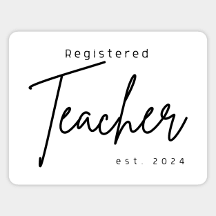 Registered Teacher est 2024 Magnet